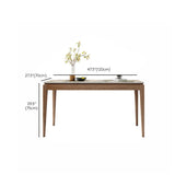 Rectangle Stone Top Dining Table Mid-Century Dining Table for Dining Room Clearhalo 'Dining Tables & Seating' 'Dining Tables' 'dining_table' 'furn' 'furn_dining_table' 'Furniture' 'Kitchen & Dining Furniture' 1200x1200_0dc8c887-992b-45b6-b40b-38a24fbd337f