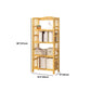 Adjustable Wood Book Shelf Bamboo Natural Shelf Bookcase Open Shelf Shelves Included Clearhalo 'Bookcases' 'furn' 'furn_bookcases' 'Furniture' 'Office Furniture' 1200x1200_0dc9e71b-2df0-4bf0-89cc-5b7ea279fd0b