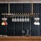 Glam Style Metal Hanging Wine Rack Kit in Gold, 59" x 13.8" x 13.4" Clearhalo 'furn' 'furn_wine_racks' 'Furniture' 'Kitchen & Dining Furniture' 'Wine Racks' 'wine_racks' 1200x1200_0dca4fda-12bc-46cd-9422-c56c3e5e6256
