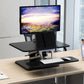 Rectangular Shaped Office Standing Desk Converter Wood in Black/White Clearhalo 'furn' 'furn_office_desk' 'Furniture' 'Office Desks' 'Office Furniture' 'office_desk' 1200x1200_0dcb8c25-fc1c-4afc-a797-c565d258cacd