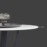 Steel and Slate Table Glam Style Simple Home Round Dining Table Clearhalo 'Dining Tables & Seating' 'Dining Tables' 'dining_table' 'furn' 'furn_dining_table' 'Furniture' 'Kitchen & Dining Furniture' 1200x1200_0dcc049e-ab4c-4556-8ff7-3177c6f2d0bb