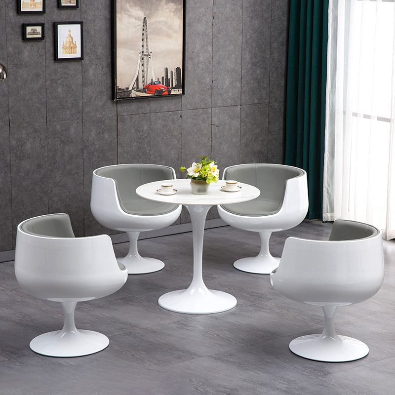Modern Style Sintered Stone Scratch Resistant Dining Table Single Pedestal Base Round Table for Home Clearhalo ' dining_table' 'Dining Tables & Seating' 'Dining Tables' 'furn' 'furn_dining_table' 'Furniture' 'furniture_dining_table' 'Kitchen & Dining Furniture' 'kitchen&dining_furn' 'kitchen' 'kitchen_dining_table' 1200x1200_0dcda2d3-b87c-422b-a66b-522c1fb6df34