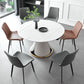 Contemporary Metal Dining Room Chairs Armless Leather Dining Chairs for Home Use Clearhalo ' kitchen&dining_furn' 'Dining Chairs' 'Dining Tables & Seating' 'dining_chair' 'furn' 'furn_dining_chair' 'Furniture' 'furniture_dining_chair' 'Kitchen & Dining Furniture' 'kitchen' 1200x1200_0dce9ba8-33e8-4055-8a3f-b2e89f2e6107