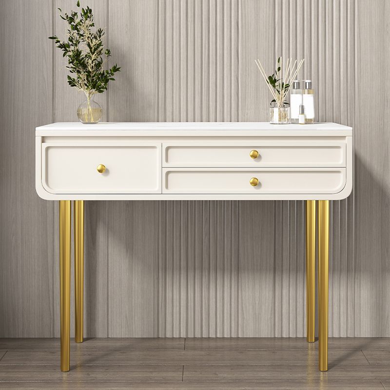 3/5 opbergladen make-up ijdelheid massief hout en stenen kaptafel