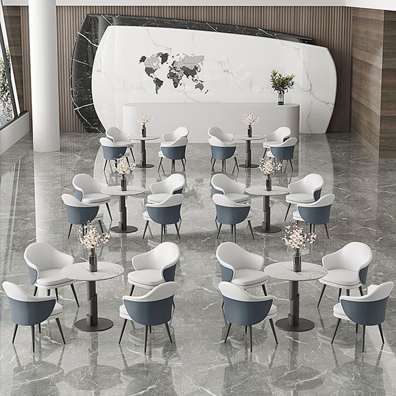 Nordic Style Metal Dining Chair Upholstered Arm Chair for Restaurant Use Clearhalo 'Dining Chairs' 'Dining Tables & Seating' 'dining_chair' 'furn' 'furn_dining_chair' 'Furniture' 'Kitchen & Dining Furniture' 1200x1200_0dd12d89-48cc-468d-871a-fd50f4baefee