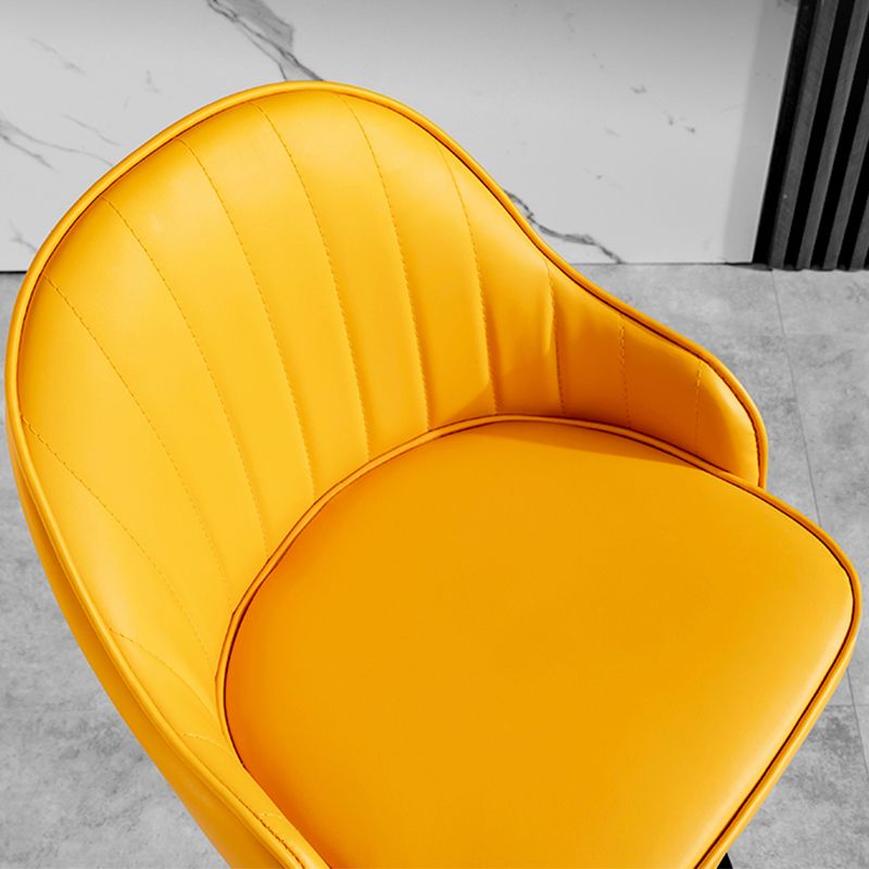 Industrial Liftable Bar Stool PU Leather Counter Bar Stool with Metal Legs for Home Clearhalo 'Bar Furniture' 'Bar Stools' 'bar_stools' 'furn' 'furn_bar_stools' 'Furniture' 'Kitchen & Dining Furniture' 1200x1200_0dd1f584-9913-489a-ab2e-2b5aa20f1ed1