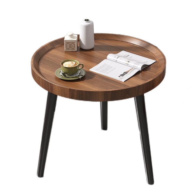 Table de l'extrémité moderne de 3 jambes en bois massif minimaliste