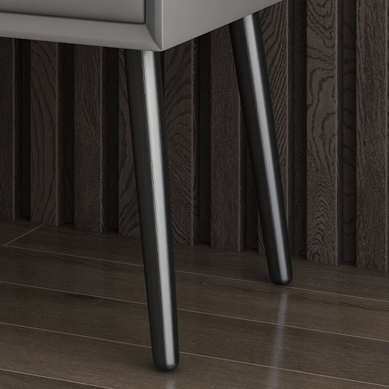 モダンなウッドナイトスタンド18.5 "高さの長方形ナイトスタンドが引き出し付き