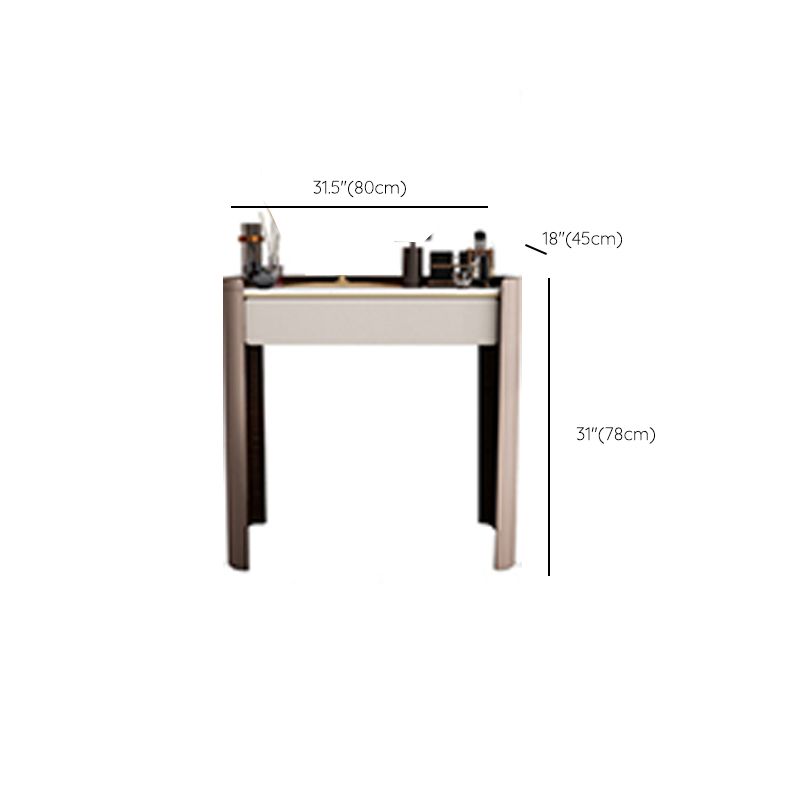 With Drawer Modern Lighted Mirror Bedroom Brown Dressing Table Clearhalo 'Bedroom Furniture' 'furn' 'furn_makeup_vanities' 'Furniture' 'Makeup Vanities' 'makeup_vanities' 1200x1200_0dd7efd7-74a4-460d-b4da-17a927c85556