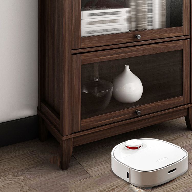 Manufactured Wood Bookcase Contemporary Standard Bookshelf with Glass Doors Clearhalo 'Bookcases' 'furn' 'furn_bookcases' 'Furniture' 'Office Furniture' 1200x1200_0dd8b274-ecfc-4ed6-b312-7d41c0868f2e