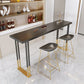 Rectangular Bar Stool and Table Set 1/3 Pieces Pub Table Set