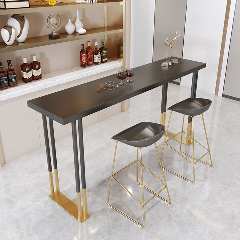 Rectangular Bar Stool and Table Set 1/3 Pieces Pub Table Set