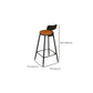 Industrial Low Back Counter & Bar Stool in Black and Brown for Restaurant Clearhalo 'Bar Furniture' 'Bar Stools' 'bar_stools' 'furn' 'furn_bar_stools' 'Furniture' 'Kitchen & Dining Furniture' 1200x1200_0ddb572b-cf7f-4000-a69a-65e89afc6930