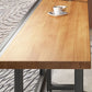 Industrial Rectangle Wood Top Counter Table 42-inch Height Bar Table Clearhalo 'Bar Furniture' 'Bar Tables' 'bar_tables' 'furn' 'furn_bar_tables' 'Furniture' 'furniture_bar_tables' 'Kitchen & Dining Furniture' 1200x1200_0ddcfca5-69b8-4dd3-a561-50e26188a267