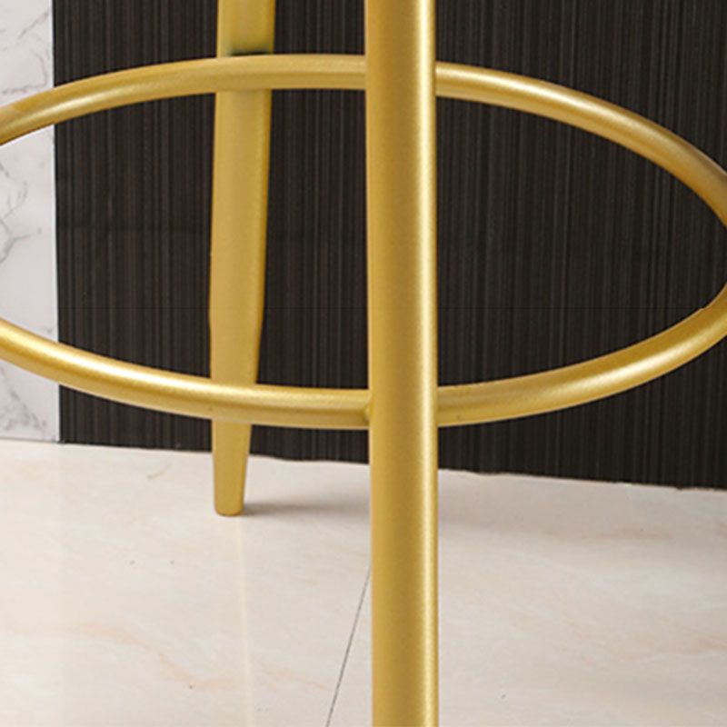 Nordic Style Upholstered Fabric Stools Armless Round Barstools for Home Clearhalo 'Bar Furniture' 'Bar Stools' 'bar_stools' 'furn' 'furn_bar_stools' 'Furniture' 'furniture_bar_stools' 'Kitchen & Dining Furniture' 1200x1200_0ddd6a28-2a02-4407-b11a-c3f683dac424