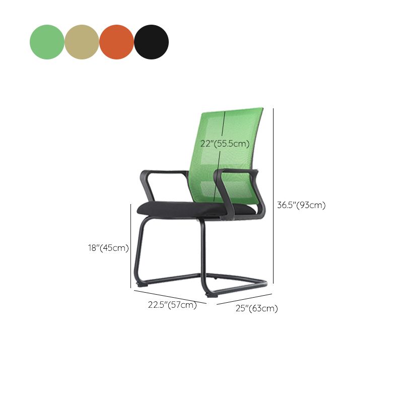 Modern Breathable AirGrid Arm Chair Microfiber Desk Mid Back Chair Clearhalo 'furn' 'furn_office_chair' 'Furniture' 'Office Chairs' 'Office Furniture' 'office_chair' 1200x1200_0dddb13d-a6f1-46c2-82b3-9ed892896c2b