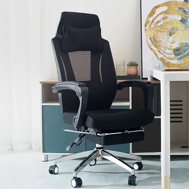 Modern Padded Arms Office Chair Tilt Mechanism Ergonomic Desk Chair with Wheels Clearhalo 'furn' 'furn_office_chair' 'Furniture' 'Office Chairs' 'Office Furniture' 'office_chair' 1200x1200_0dddf950-780e-4297-8a64-1b88f3ecf114