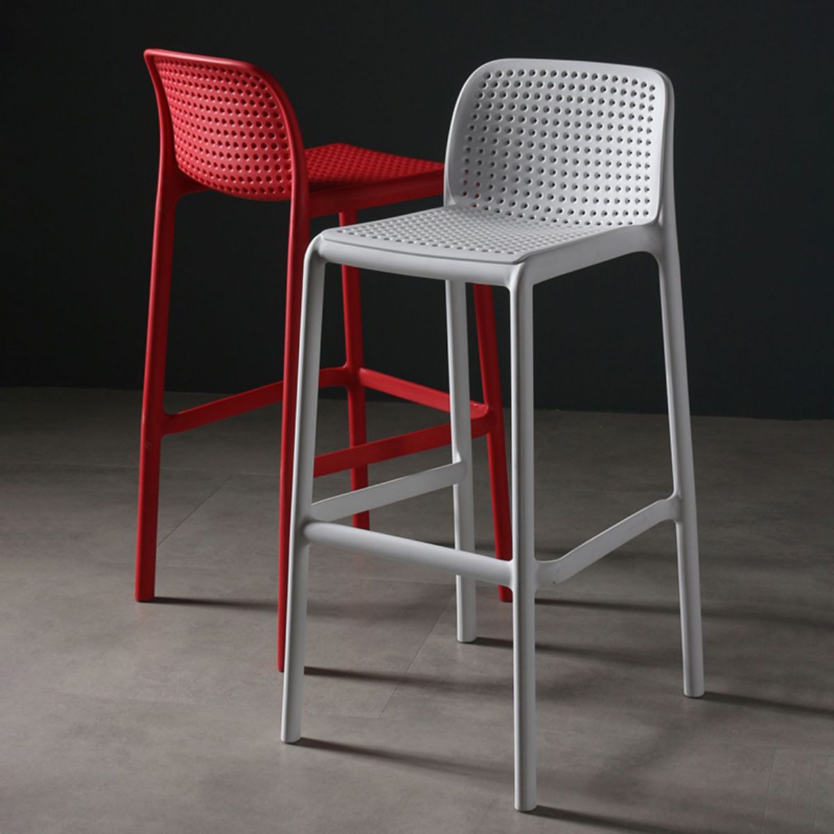 Modern Bar-stool Plastic Counter Bar Stool for Kitchen Bar with Plastic Legs Clearhalo 'Bar Furniture' 'Bar Stools' 'bar_stools' 'furn' 'furn_bar_stools' 'Furniture' 'furniture_bar_stools' 'Kitchen & Dining Furniture' 1200x1200_0ddeccbc-847f-4efc-9012-4f97fd5fdd65