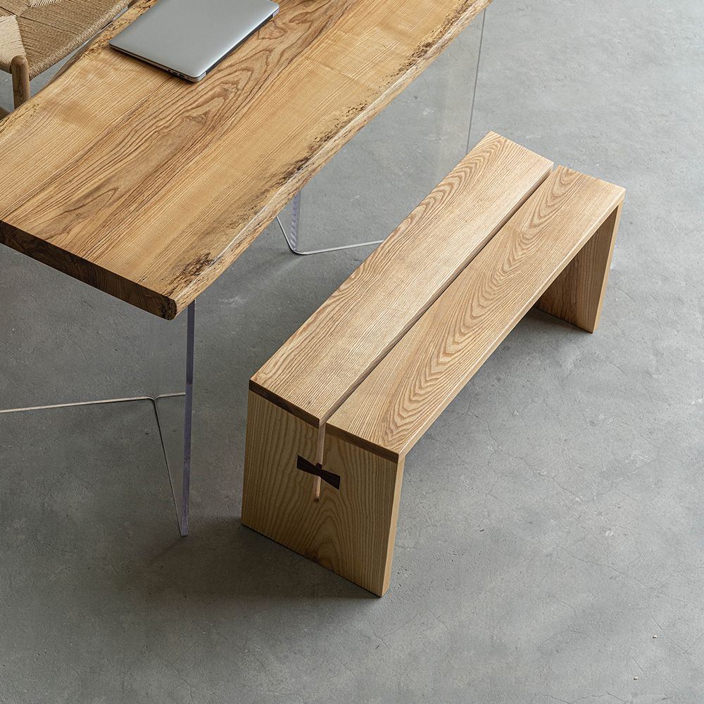 Modern Backless Seating Bench Solid Wood Rectangle Bench for Restaurant Clearhalo 'Benches' 'Chairs & Seating' 'furn' 'furn_benches' 'Furniture' 'Living Room Furniture' 1200x1200_0de3b8f1-41d2-456c-9e67-3d69a56f093c