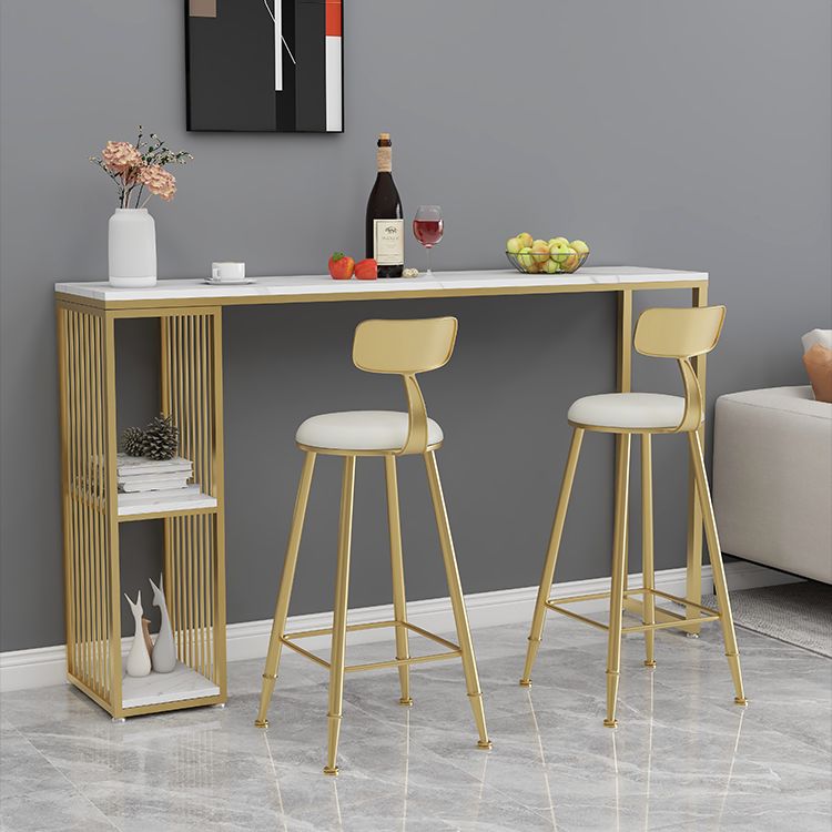 1/2/3 Pieces Bar Table Set Modern Rectangle Sintered Stone Bar Table with Low Back Stools Clearhalo 'Bar Furniture' 'furn' 'furn_home_bar_bar_sets' 'Furniture' 'Home Bars & Bar Sets' 'home_bar_bar_sets' 'Kitchen & Dining Furniture' 1200x1200_0de5122b-4a89-448f-bc97-b70eca45c6bc