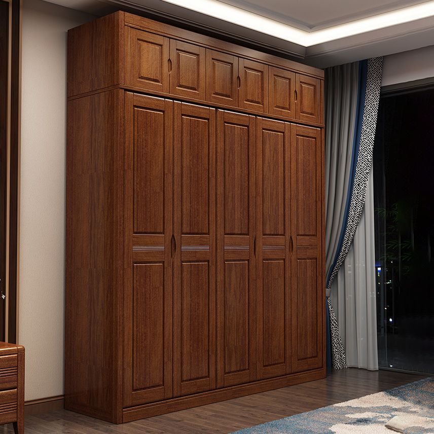 Bruine walnoot hout opbergkast traditionele kast met lade