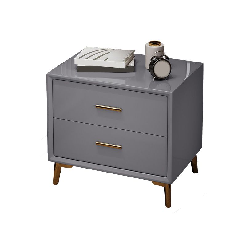 Glamakzent Tisch Nachttisch Schubladen Aufbewahrungsbett Nachttisch mit Beinen