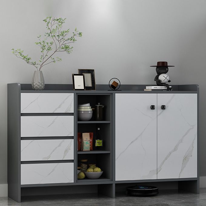 Sideboard Glam Sideboard in legno artificiale con porta per soggiorno