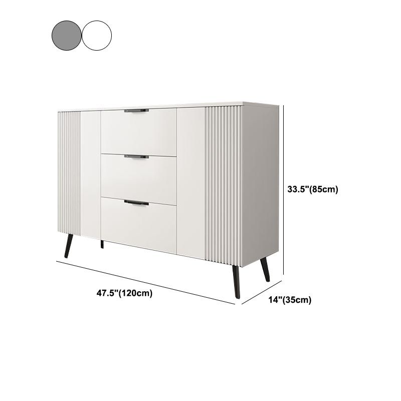 Wood and Stone Dining Server Contemporary Server with 3 Drawers Clearhalo 'buffet_sideboard' 'Buffets & Sideboards' 'furn' 'furn_buffet_sideboard' 'Furniture' 'Kitchen & Dining Furniture' 1200x1200_0dec8e41-a901-4030-82b1-62c87c1ee027
