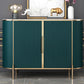 Slate Home Sideboard Glam Style Oval Top Side Board with Door Clearhalo 'buffet_sideboard' 'Buffets & Sideboards' 'furn' 'furn_buffet_sideboard' 'Furniture' 'Kitchen & Dining Furniture' 1200x1200_0df02381-5c2e-4492-9e4a-83f3b7879f86