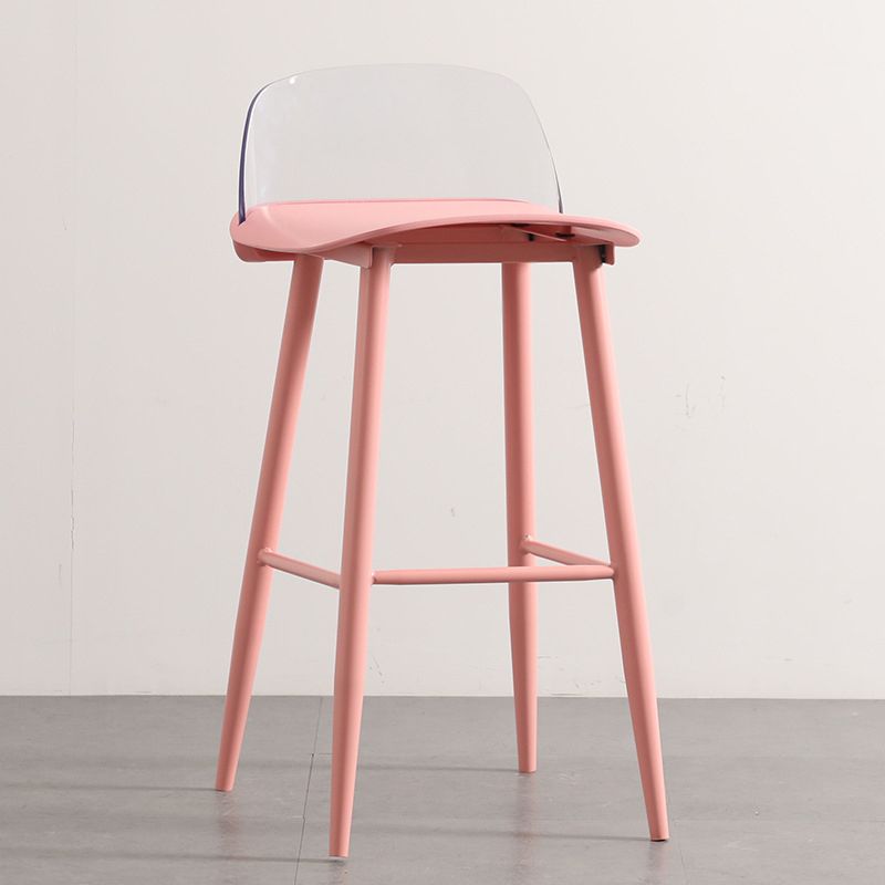 Scandinavian Style Bar-stool with Metal Legs Square Seat Counter Stool for Kitchen Bar Clearhalo 'Bar Furniture' 'Bar Stools' 'bar_stools' 'furn' 'furn_bar_stools' 'furniture_bar_stools' 'Kitchen & Dining Furniture' 'kitchen&dining_furn' 'kitchen' 'kitchen_furn' Furniture' 1200x1200_0df05c04-305a-4dcc-8362-16a39d18cd58