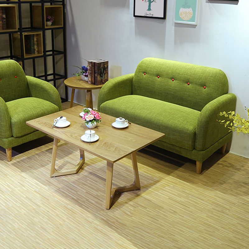 現代の房状のスプリットバックスタンダードスクエアアームリビングルームソファ