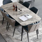 Contemporary Dining Table Sintered Stone Dining Table with 4 Black Legs for Dining Clearhalo ' dining_table' 'Dining Tables & Seating' 'Dining Tables' 'furn' 'furn_dining_table' 'Furniture' 'furniture_dining_table' 'Kitchen & Dining Furniture' 'kitchen&dining_furn' 'kitchen' 'kitchen_dining_table' 1200x1200_0df22c83-fcd5-489a-ac58-0f98fb190e63