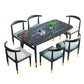 Black Dining Table Rectangle Dining Table for Kitchen Dining Room