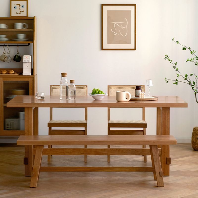 Natural Scandinavian Dining Chairs Rubber Wood Low Back Dining Side Chair Clearhalo 'Dining Chairs' 'Dining Tables & Seating' 'dining_chair' 'furn' 'furn_dining_chair' 'Furniture' 'Kitchen & Dining Furniture' 1200x1200_0df3abe9-35d2-4131-ac61-4a93884579c4