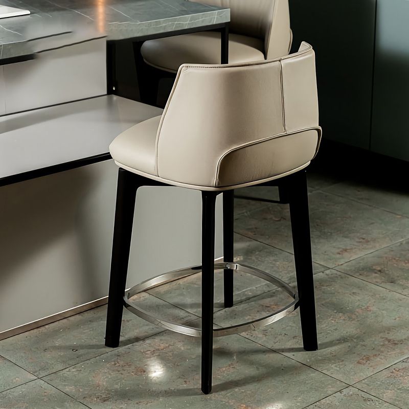 Industrial Style Counter Chair Wood Footrest Counter Stool for Restaurant Clearhalo 'Bar Furniture' 'Bar Stools' 'bar_stools' 'furn' 'furn_bar_stools' 'Furniture' 'Kitchen & Dining Furniture' 1200x1200_0df4cb11-bb87-4b0b-95f6-2a999c8da1eb