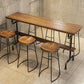 Rectangle Bar Dining Table Contemporary Bar Table with Black Trestle Base Clearhalo 'Bar Furniture' 'Bar Tables' 'bar_tables' 'furn' 'furn_bar_tables' 'Furniture' 'Kitchen & Dining Furniture' 1200x1200_0df52ebb-c9b1-4b56-a0d8-e90e3f96e055