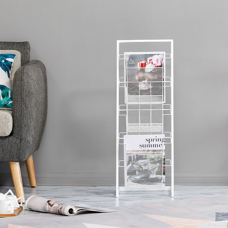 Scandinavian Metal Etagere Bookshelf Iron Open Vertical Bookshelf Clearhalo 'Bookcases' 'furn' 'furn_bookcases' 'Furniture' 'furniture_bookcases' 'kitchen' 'kitchen_bookcases' 'Living Room Furniture' 'Office Furniture' 1200x1200_0df5a2d2-1f37-4a37-9c09-766a17992c42