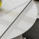 Modern 1/4/5/6/7 Pieces Dining Room Set Sintered Stone Dining Table Clearhalo 'Dining Room Sets' 'Dining Tables & Seating' 'dining_room_set' 'furn' 'furn_dining_room_set' 'Furniture' 'furniture_dining_room_set' 'Kitchen & Dining Furniture' 1200x1200_0df5bb03-2c08-42cc-a995-7a280c135771