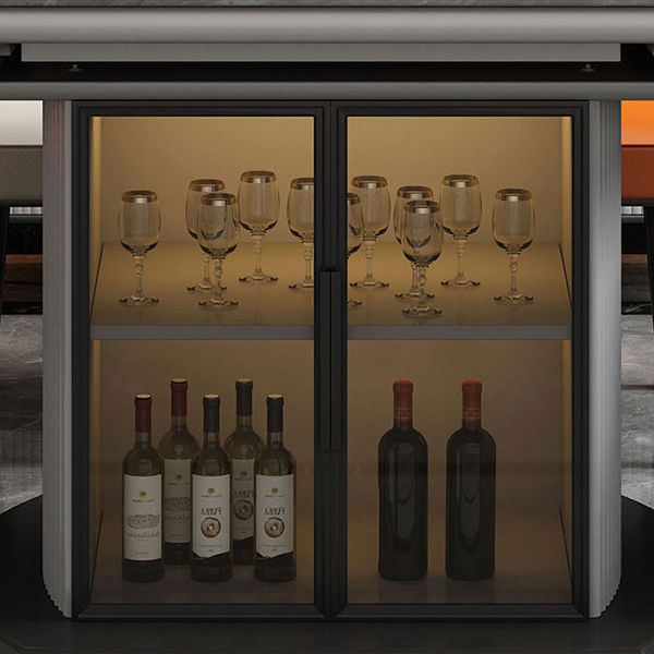 Modern Stone Top Dining Table Extendable for Small Spaces with Storage Clearhalo 'Dining Tables & Seating' 'Dining Tables' 'dining_table' 'furn' 'furn_dining_table' 'Furniture' 'Kitchen & Dining Furniture' 1200x1200_0df5bced-ddc2-4291-bb75-e0ae7de79ec6