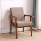 Mid-century Modern Style Fabric Arms Included Accent Armchair