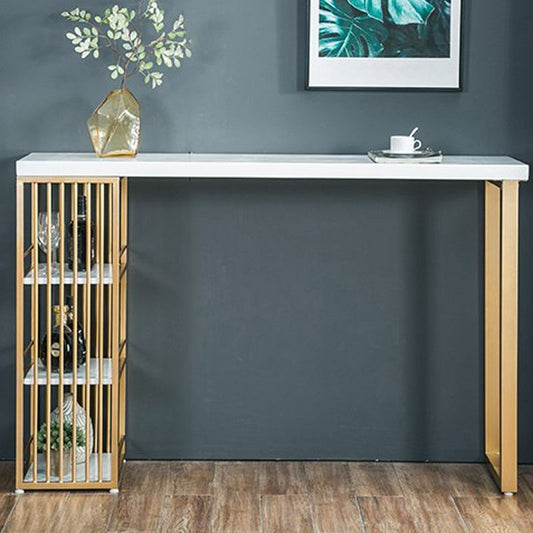 Glam 1/3 Pieces Bar Table Set Rectangle Wood Counter Table with High Stools for Cafe Clearhalo 'Bar Furniture' 'furn' 'furn_home_bar_bar_sets' 'Furniture' 'Home Bars & Bar Sets' 'home_bar_bar_sets' 'Kitchen & Dining Furniture' 1200x1200_0df9e7dd-d64f-472e-bacc-2be2d0a548e1