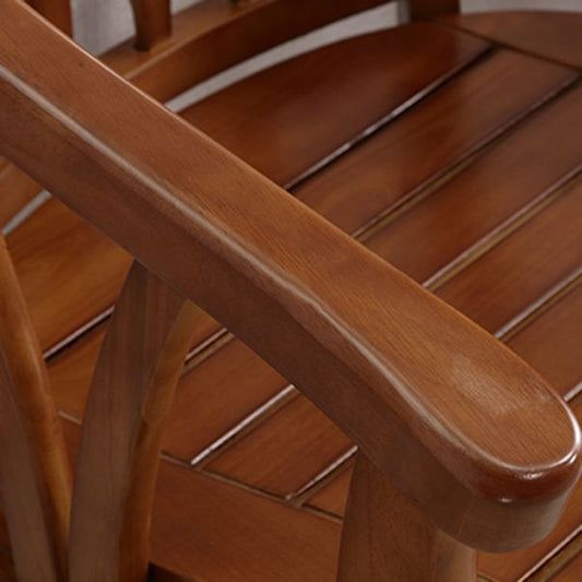 Traditioneller Esstuhlstuhl Holz offener Seitenstuhl für Wohnzimmer