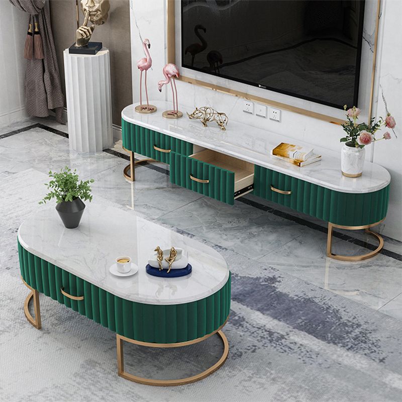Scandinavian TV Media Console Marble Media Console TV Stand with Drawers Clearhalo 'furn' 'furn_tv_stands_entertainment_centers' 'Furniture' 'Living Room Furniture' 'TV Stands & Entertainment Centers' 'TV Stands & Media Storage Furniture' 'tv_stands_entertainment_centers' 1200x1200_0dfef225-3330-4a3e-8664-4474eb940b24