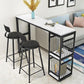 Faux Marble Top Table Glam Bar Height Pub Table with 2 Shelves Clearhalo 'Bar Furniture' 'Bar Tables' 'bar_tables' 'furn' 'furn_bar_tables' 'Furniture' 'Kitchen & Dining Furniture' 1200x1200_0dffc21b-a070-4b29-93a5-8e22bc020630