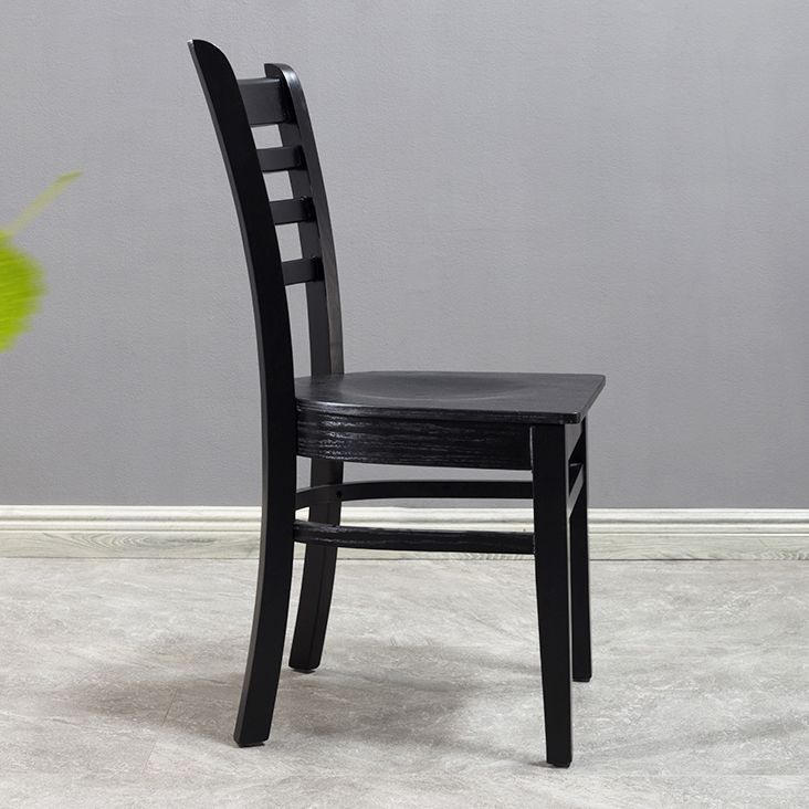 Traditional Wood Dining Side Chair 16.5'' Wide Ladder Back Chair for Home Use Clearhalo ' kitchen&dining_furn' 'Dining Chairs' 'Dining Tables & Seating' 'dining_chair' 'furn' 'furn_dining_chair' 'Furniture' 'furniture_dining_chair' 'Kitchen & Dining Furniture' 'kitchen' 1200x1200_0e003b8c-50d5-49f9-bd31-2002079e3cbf