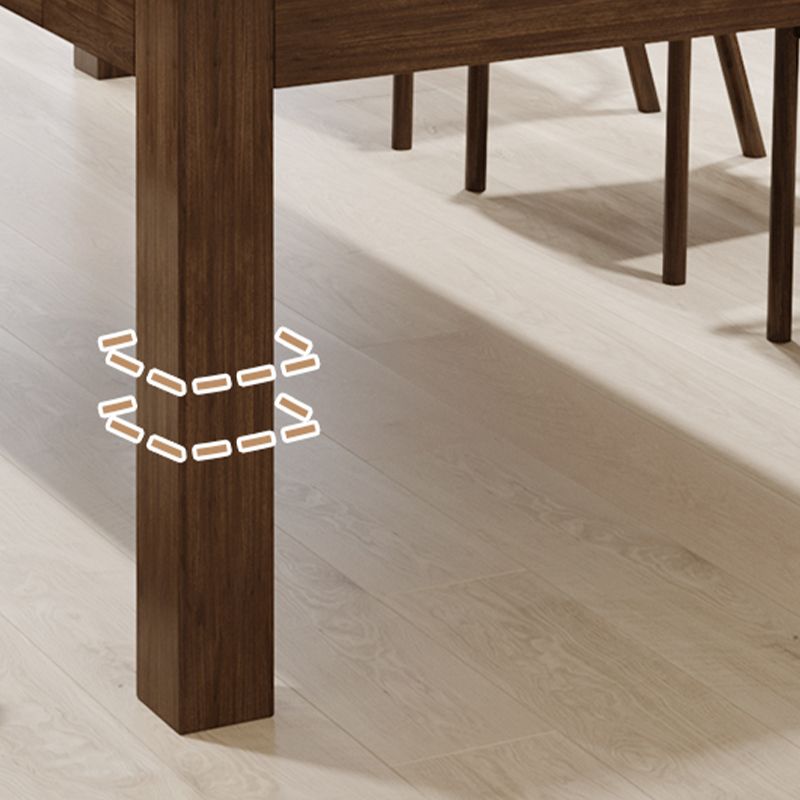 Bureau de bureau de style contemporain Bureau de bureau rectangulaire Bureau de tâche avec 4 jambes pour le bureau