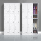 Contemporary Style Wardrobe Armoire Grey Steel Wardrobe Cabinet