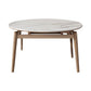 Home Dinner Room Kitchen Table Stone Extendable Dining Table