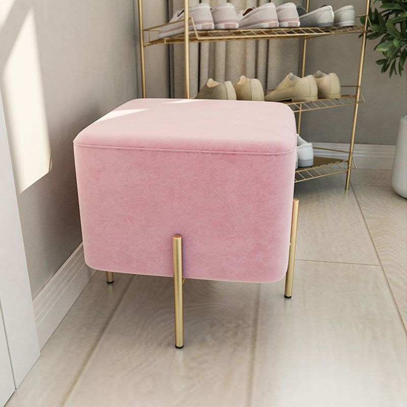 Leisure Velvet Pouf Ottoman Plain Square Water Resistant Ottoman Taverna Clearhalo 'furn' 'furn_ottomans_poufs' 'Furniture' 'Living Room Furniture' 'Ottomans & Poufs' 'ottomans_poufs' 1200x1200_0e05f322-b37d-4056-9db3-b7a9a5fc6ee3