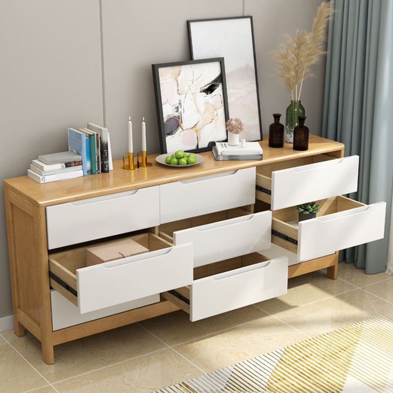 Moderne stijl massief houten dressoirs 5/6/9 laden opbergkist